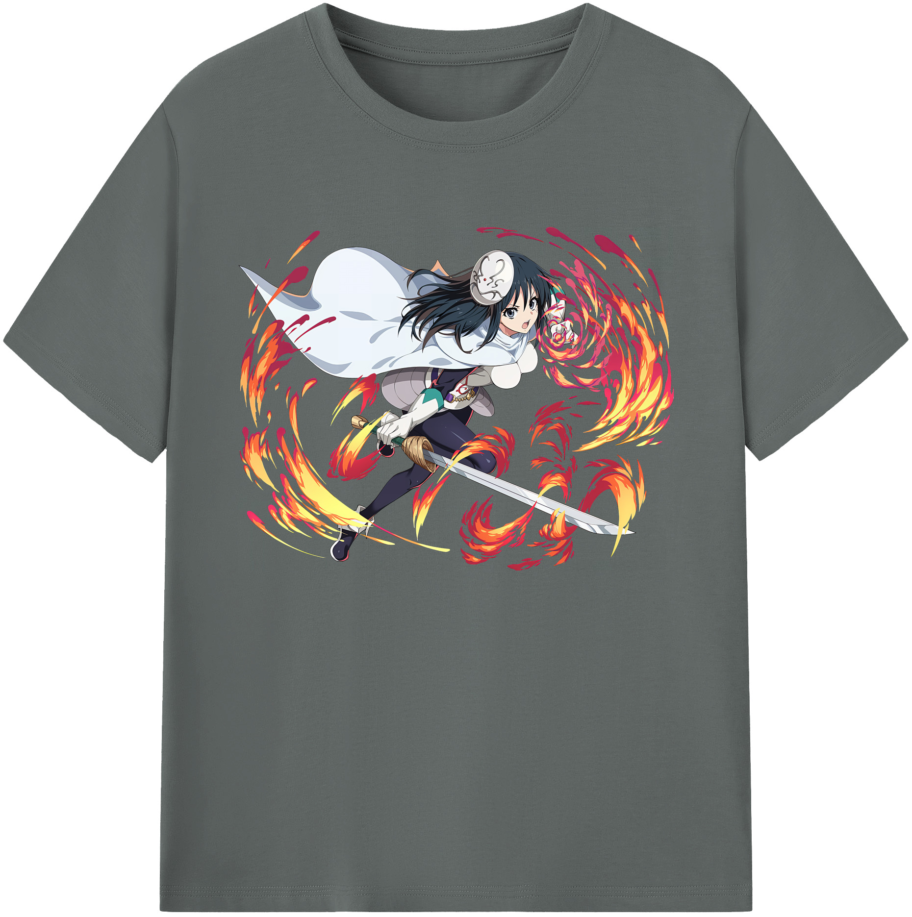 （画像用） 転スラ Regarding Reincarnated to Slime 綿100％ メンズ半袖Tシャツ｜肌触りやわらか＆通気性
